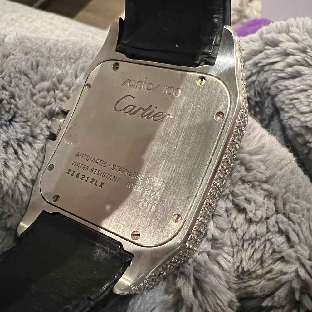 Cartier Santos 100 Diamond Watch - Picture 16 of 16